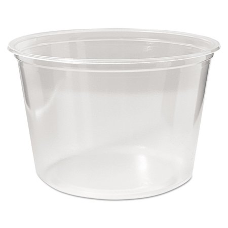 FABRI-KAL Microwavable Deli Containers, 16 oz, Clear, PK500 9505102